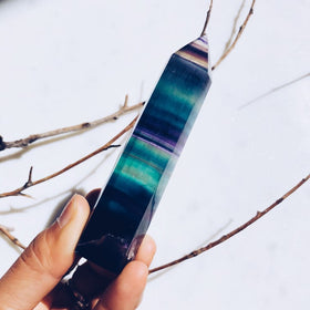 Fluorite Chakra Healing Energy Wand - Crystal Of A Kind