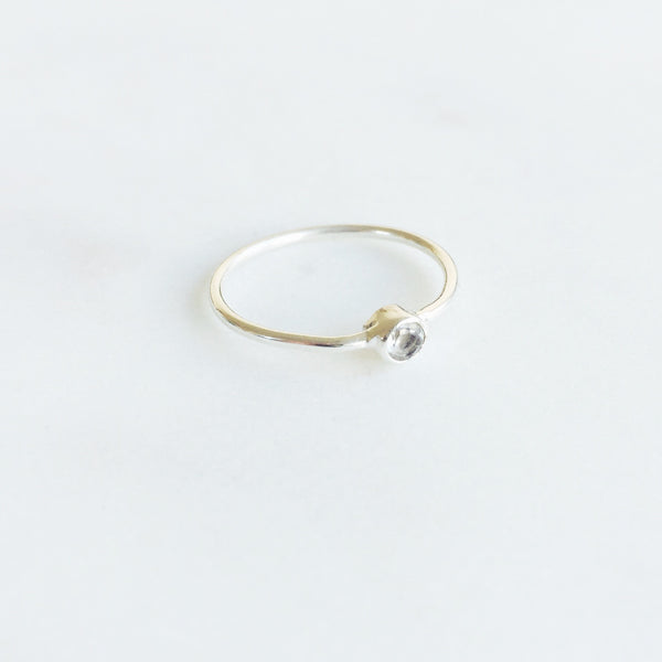 Crystal Quartz Stack Ring in 925 Sterling Silver - Crystal Of A Kind