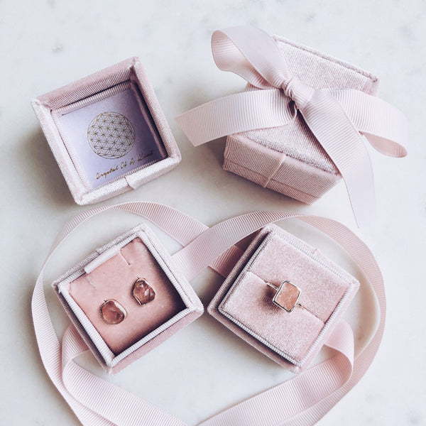 Pink Velvet Gift Boxes