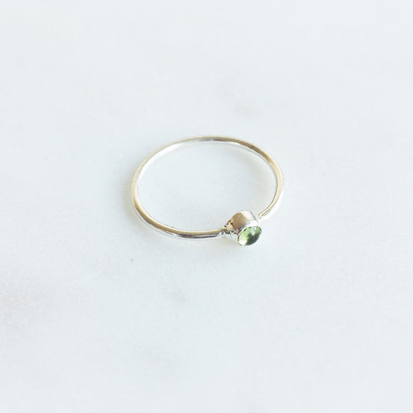 Peridot Stack Ring in 925 Sterling Silver - Crystal Of A Kind