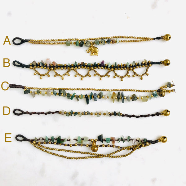 Raw Jade Bohemian Bracelet - Crystal Of A Kind