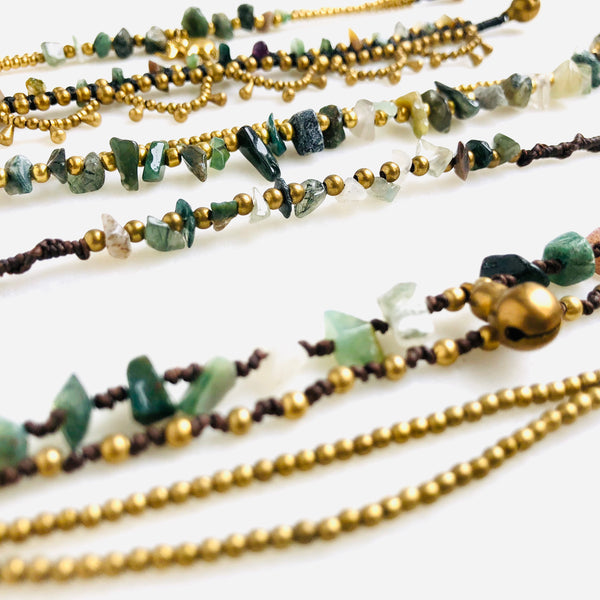Raw Jade Bohemian Bracelet - Crystal Of A Kind