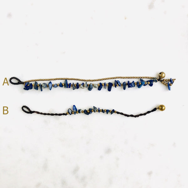 Raw Lapis Lazuli Bohemian Bracelet - Crystal Of A Kind