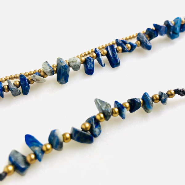 Raw Lapis Lazuli Bohemian Bracelet - Crystal Of A Kind