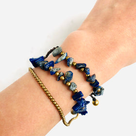 Raw Lapis Lazuli Bohemian Bracelet - Crystal Of A Kind