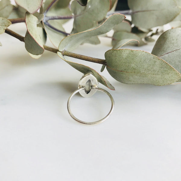 Moonstone Marquee Ring in 925 Sterling Silver - Crystal Of A Kind