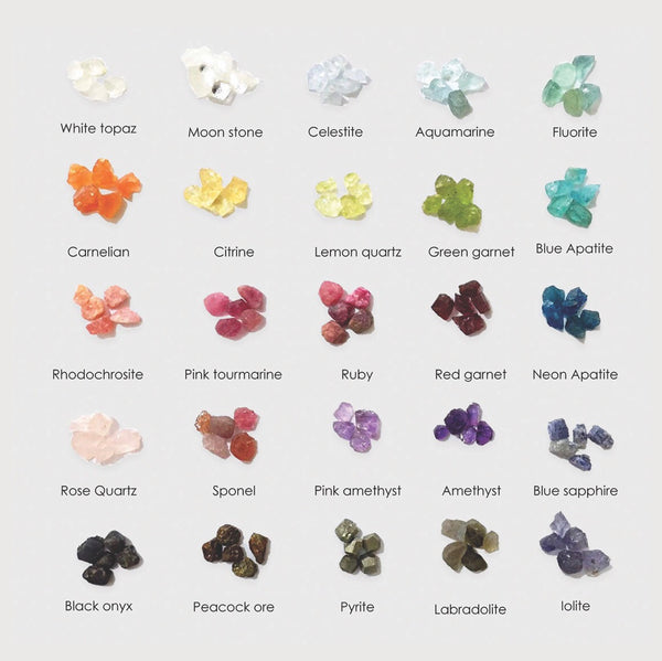 Raw Aquamarine Leaves Earrings in Silver - Crystal Of A Kind