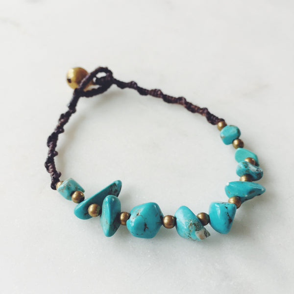 Raw Turquoise Bohemian Bracelet - Crystal Of A Kind