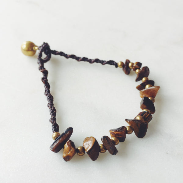 Raw Tiger Eye Bohemian Bracelet - Crystal Of A Kind