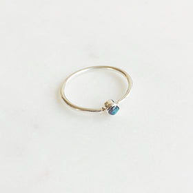 Labradorite Stack Ring in 925 Sterling Silver - Crystal Of A Kind