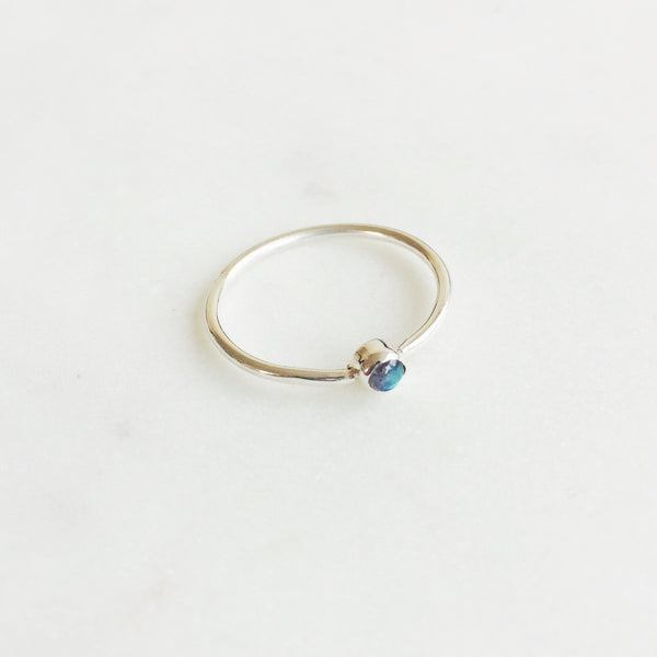 Labradorite Stack Ring in 925 Sterling Silver - Crystal Of A Kind