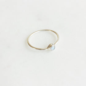 Moonstone Stack Ring in 925 Sterling Silver - Crystal Of A Kind