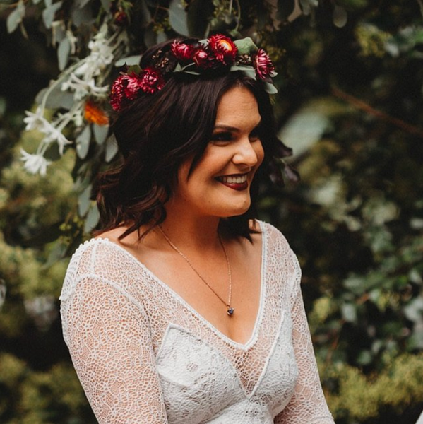 Raw White Topaz Necklace in Rose Gold - Crystal Of A Kind
