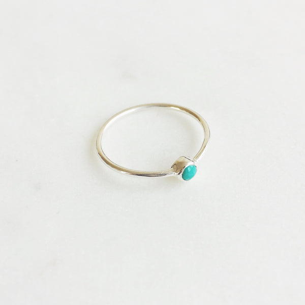 Turquoise Stack Ring in 925 Sterling Silver - Crystal Of A Kind